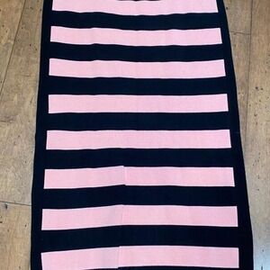 New‎ York & Company pink/black striped skirt Size S
